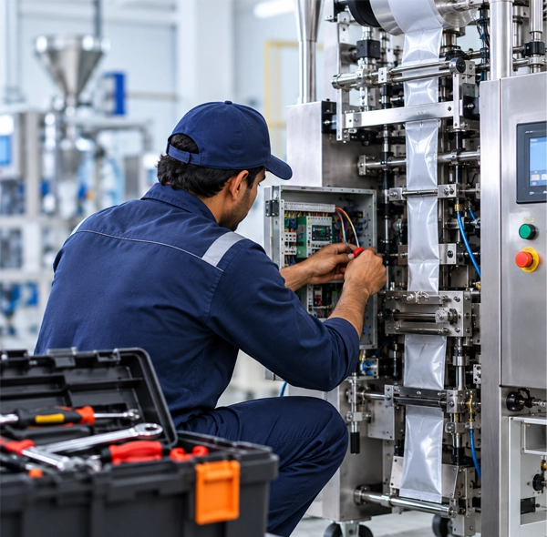 Technical support for packing machines